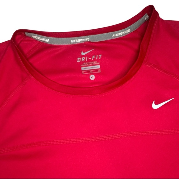 NIKE Red Dri-Fit Running Shirt - Picture 4 of 8